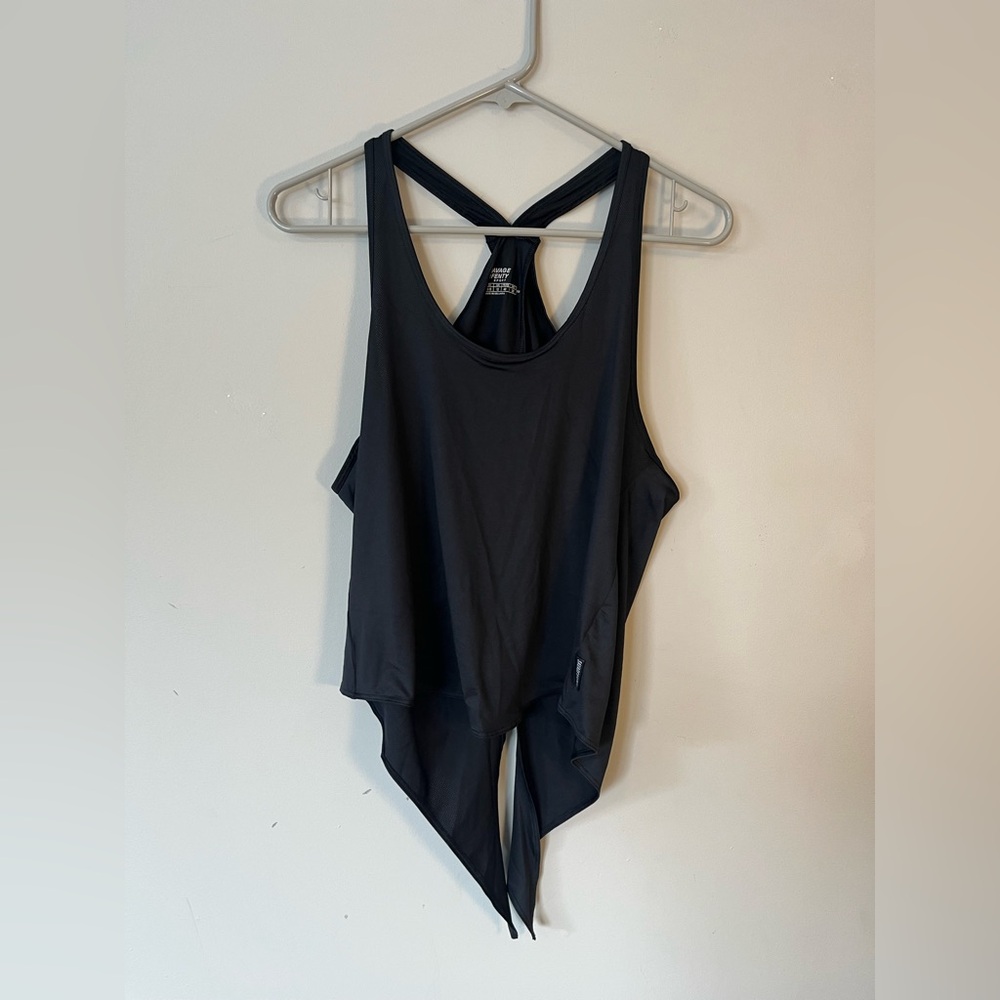 Savage X Fenty Black Open Back Tank Top Size Medium